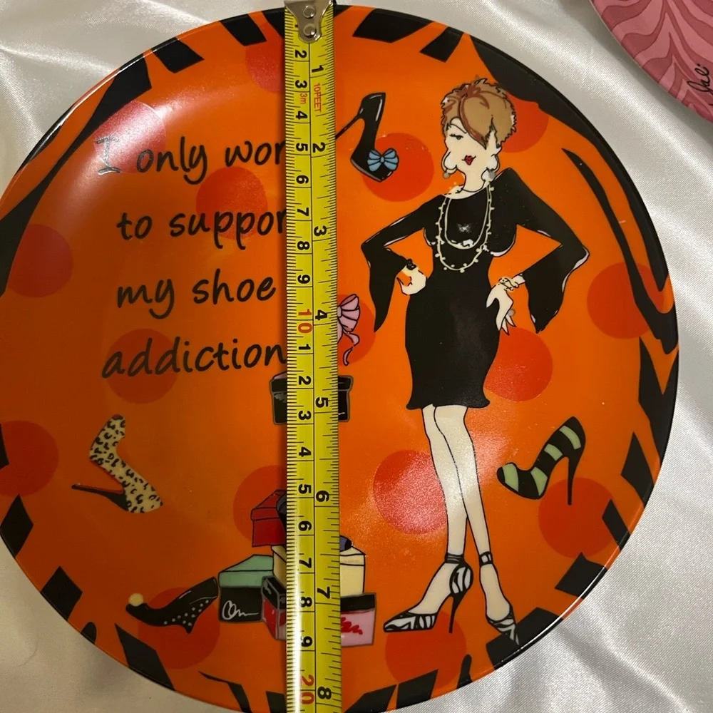Chic Party Plates Set - Black, Yellow, Pink, Orange
